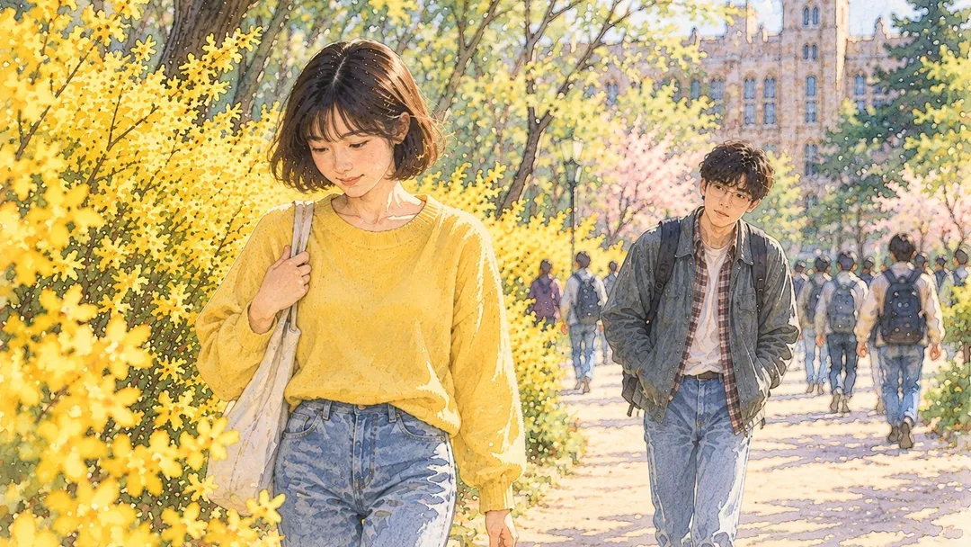 노란색으로 기억되는 봄의 삽화