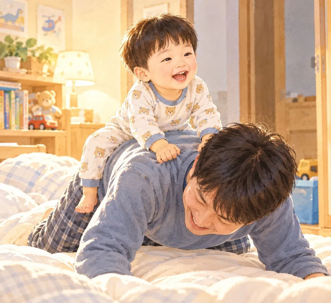 아빠, 빨리 음매해 봐!